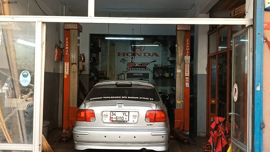 Şef Honda Motor Mekanik Fotoğrafları